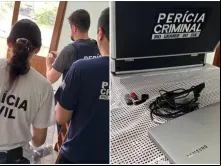 A Polícia Civil achou cerca 1,5 mil fotos de pornografia infantil em dois pens drives do padre
