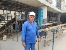 Raimundo Nonato, armador da construção do prédio de 17 andares da Missão Belém em São Paulo (SP).
