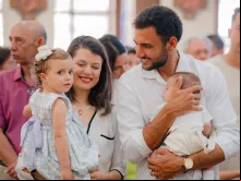 Ana Paula e Victor Meriguete com os dois filhos