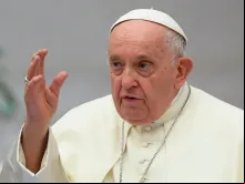 Papa Francisco no Sínodo da Sinodalidade em 5 de outubro de 2023.