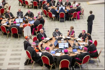 Delegados no Sínodo da Sinodalidade de 2023.