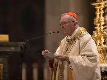 Cardeal Pietro Parolin celebra missa pela paz na Ucrânia na Basílica de Santa Maria Maior, em Roma, em 17 de novembro de 2022.