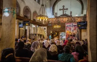 Igreja Ortodoxa Copta na região histórica da capital do Egito, conhecida como Velho Cairo.