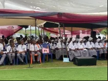 Alunos da Escola Secundária Memorial Padre Angus Frazer, em Makurdi, Nigéria.