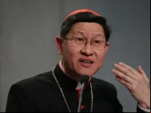 O cardeal Luis Antonio Tagle no Sínodo dos Bispos em 9 de outubro de 2015.