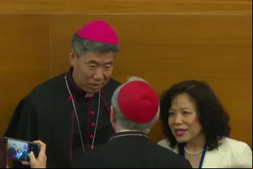 Shen Bin com Pietro Parolin