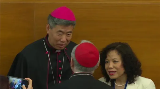 Shen Bin com Pietro Parolin ?? 