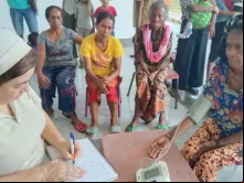 A irmã Cristina Macrina, que trabalha como enfermeira em Bobonaro, Timor Leste.