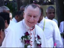 O cardeal Pietro Parolin, secretário de Estado da Santa Sé, em Colombo, Sri Lanka, em 13 de janeiro de 2015.