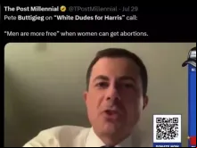 Pete Buttigieg fala durante evento de arrecadação de fundos online na segunda-feira (29) organizado pelo grupo chamado White Dudes for Harris (Caras Brancos a Favor de Harris, em tradução livre).