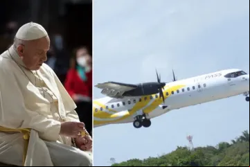 Papa Francisco e voo Voe 2833