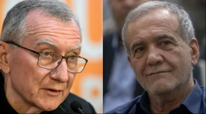 Cardeal Pietro Parolin e Masoud Pezeshkian ?? 