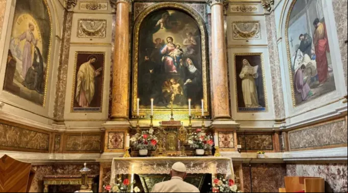 Papa Francisco visita basílica de Santo Agostinho em Roma ?? 