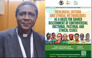 O arcebispo de Bamenda, Camarões, dom Andrew Nkea Fuanya, presidente da Conferência Episcopal Nacional dos Camarões (NECC, na sigla em inglês).