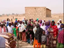 Refugiados em Burkina Faso.