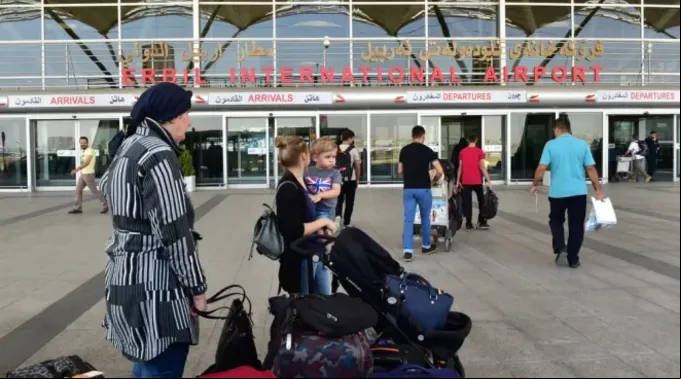 Entrada do Aeroporto Internacional de Erbil ?? 