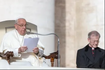 Papa Francisco na audiência geral de hoje no Vaticano