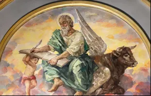 A pintura São Lucas Evangelista (1959), de Miguel Vaguer.