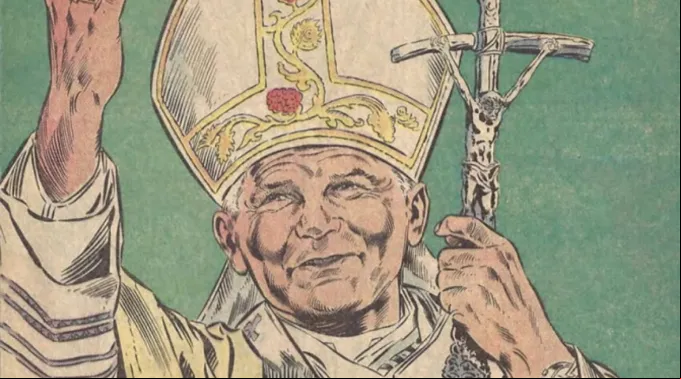 Quadrinho retratando são João Paulo II ?? 