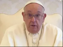Papa Francisco no vídeo de intenções de oração de outubro de 2024.