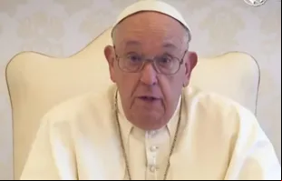 Papa Francisco no vídeo de intenções de oração de outubro de 2024.