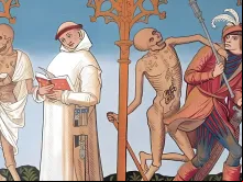 A dança macabra, também conhecida como "dança da morte",  é uma representação da universalidade da morte, que foi popular na Europa no fim do período medieval, nos séculos XIV e XV, quando a peste negra se espalhou pela Europa.  Halloween é uma expressão em inglês All Hallow Eve, que significa Véspera de Todos os Santos.
