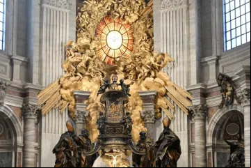 Altar da Cátedra na basílica de São Pedro