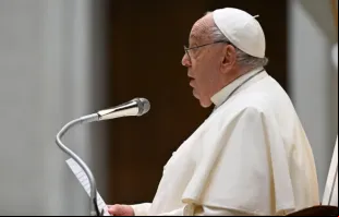 Papa Francisco em audiência geral hoje (11) no Vaticano.