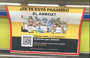 Campanha da Associação de Famílias Numerosas de Madri.