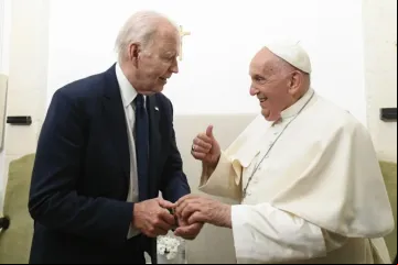 Papa Francisco e Joe Biden