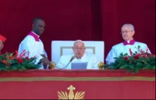 Papa Francisco hoje (25), na Solenidade de Natal, no Vaticano.