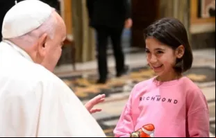 Papa recebe hoje (3) grupo de crianças e jovens da União Italiana dos Cegos e Deficientes Visuais no Vaticano.