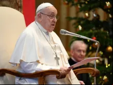 Papa Francisco hoje (9) em audiência com o Corpo Diplomático acreditado junto à Santa Sé, no Vaticano.