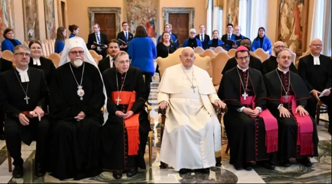 Papa Francisco com delegação ecumênica da Finlândia no Vaticano ?? 