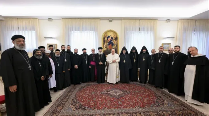 Papa Francisco com membros de igrejas ortodoxas orientais ?? 