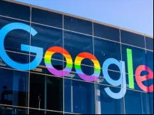 Logotipo do Google com cores da bandeira do do orgulho LGBT.