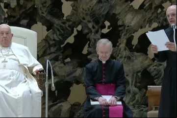 Padre Giroli lê catequese preparada pelo papa Francisco