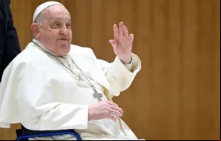 Papa Francisco na audiência geral da última quarta-feira (13).