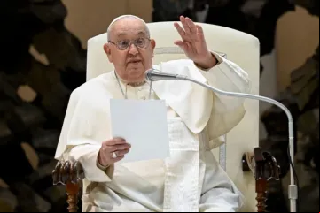 Papa Francisco na audiência geral de 12 de fevereiro de 2025