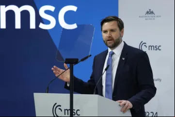 JD Vance fala na 61ª Conferência de Segurança de Munique