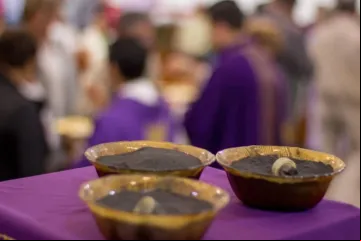 Cinzas usadas na Quarta-feira de Cinzas