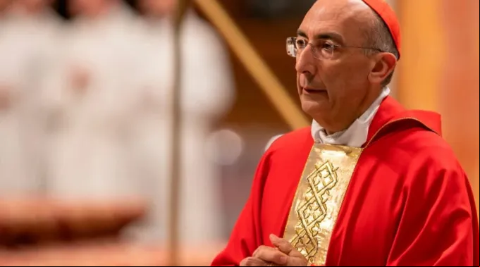 Cardeal Baldassare Reina em missa pela alma do papa Francisco ?? 