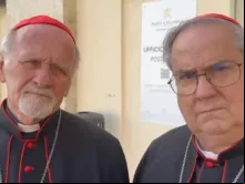 Cardeais Bokalic e Rossi em Roma.