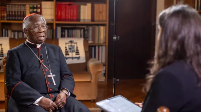 Cardeal Francis Arinze fala à EWTN em 20 de fevereiro de 2025 ?? 