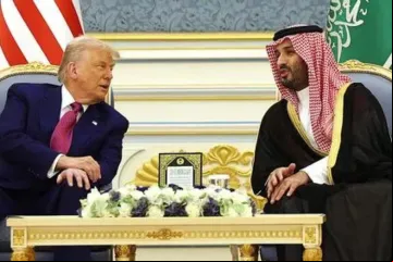 Donald Trump se encontra com o príncipe herdeiro saudita Mohammed bin Salman