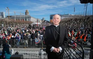 Salvatore Cordileone na Marcha pela Vida em São Francisco, Califórnia, EUA, em 21 de janeiro de 2023.