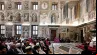 Papa Leão XIV em audiência hoje (19) no Vaticano.