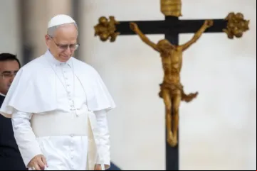 Papa Leão XIV em sua primeira audiência geral no Vaticano