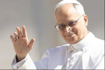 Leão XIV em audiência-geral no Vaticano em 28 de maio de 2025