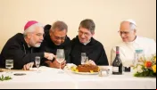 Papa visita agostinianos para celebrar o 70º aniversário de seu amigo, o prior-geral da ordem